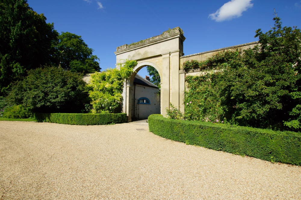 Archway to the stable block at Boveridge Park, Cranborne