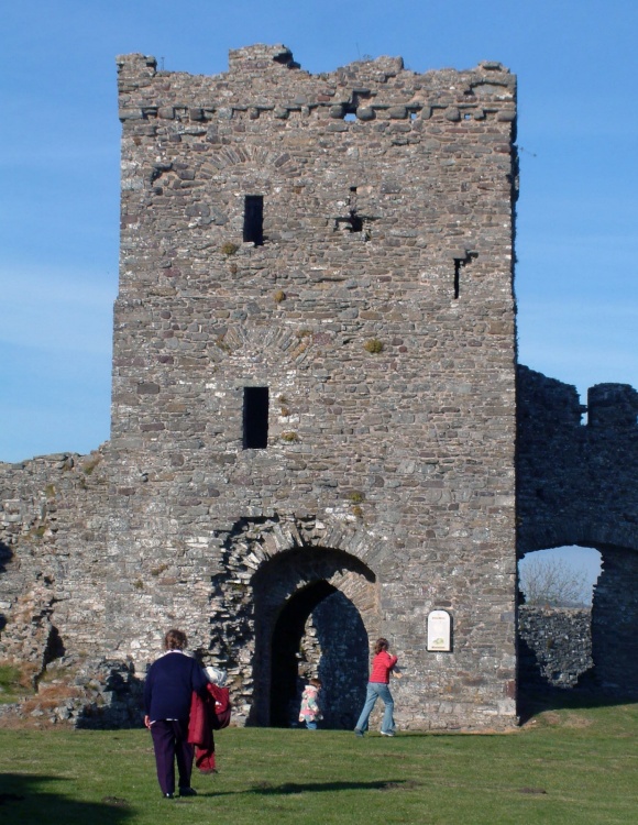 Llansteffan Castle gate-tower.