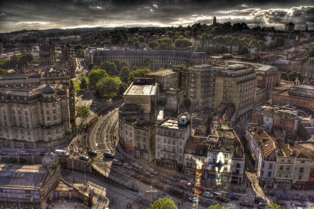 Central Bristol from on high