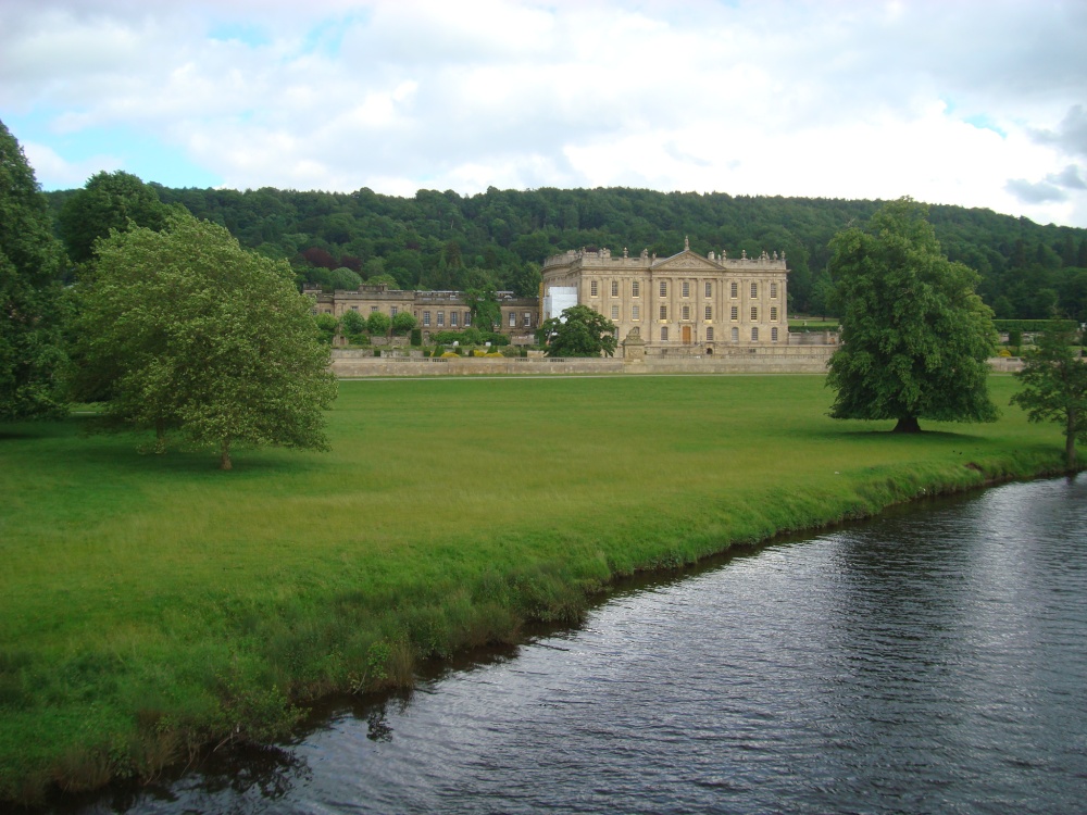 Chatsworth House and the River Derwent