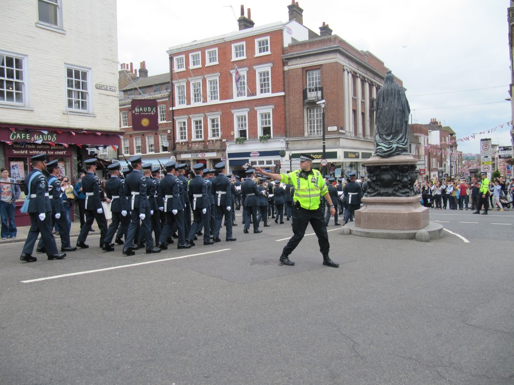 Queen's Guard Marching in Windsor