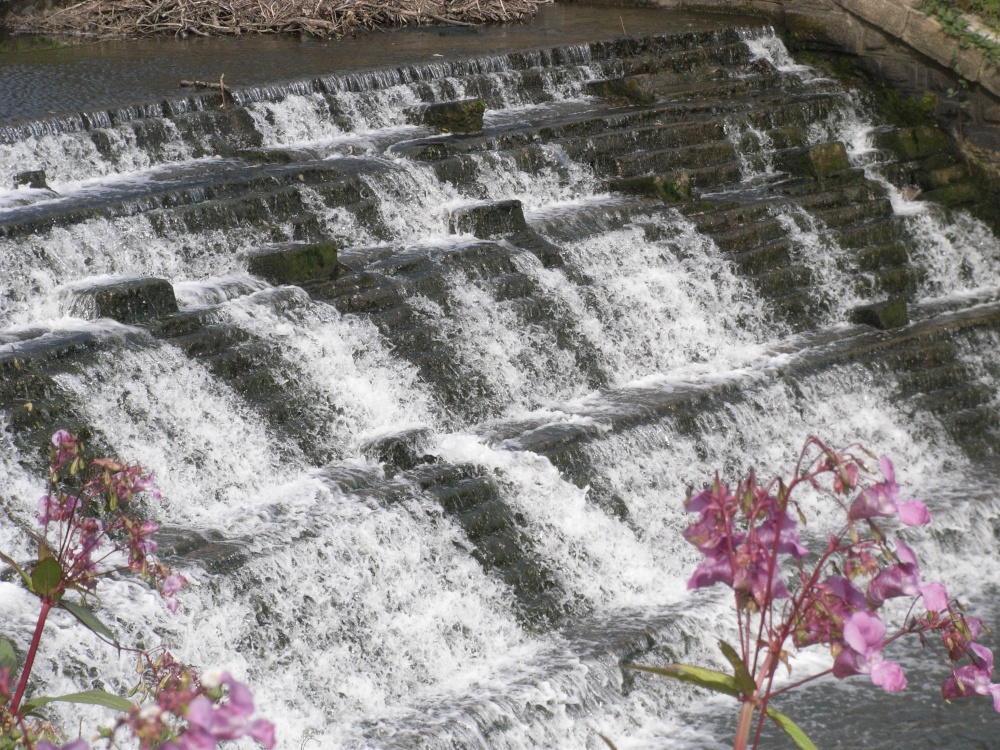 Photograph of Close up of the Weir at Bretton near Wakefield