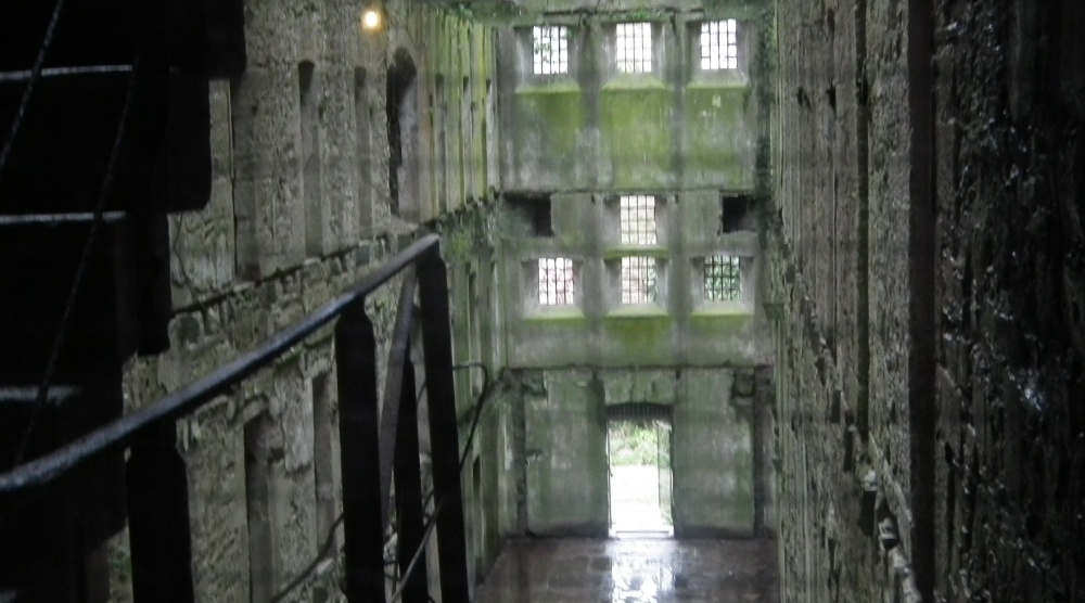 View of inner floor levels from main jail photo by Trevor Summerson