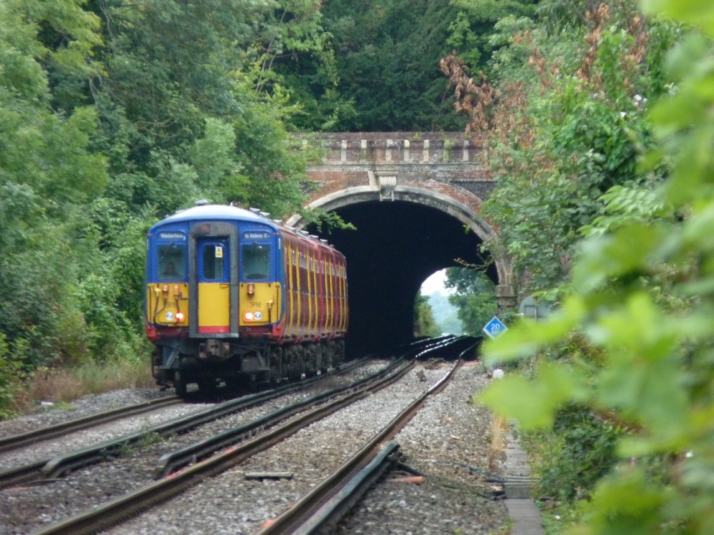 Photograph of Norbury Tunnel - end to end.