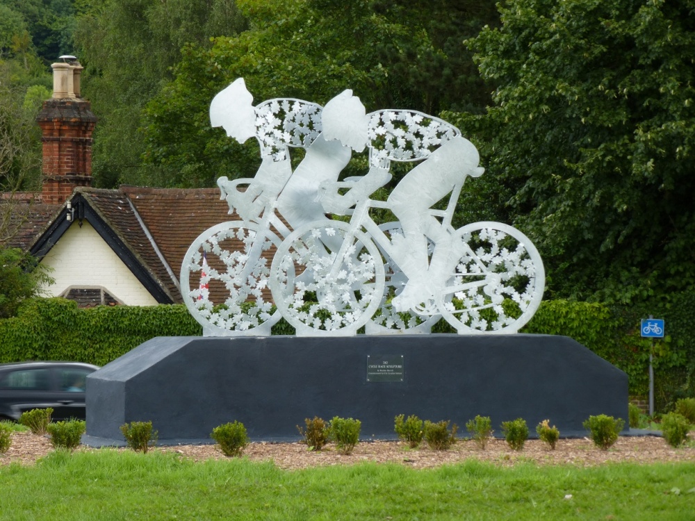 Olympic Cycle Sculpture photo by Vince Hawthorn