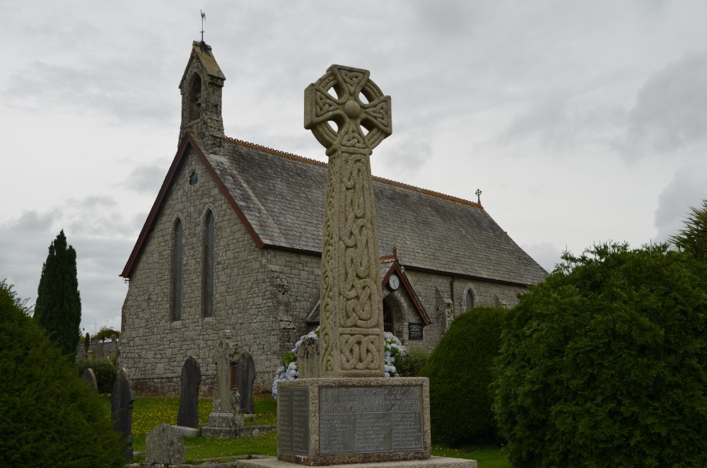 St George's Church & war memorial, Nanpean