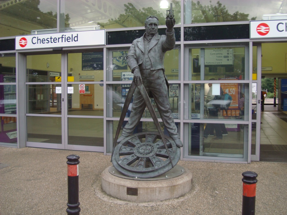 Photograph of Statue of George Stephenson