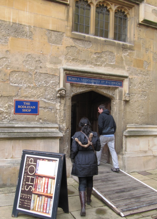 Entrance to The Bodleian Library Shop