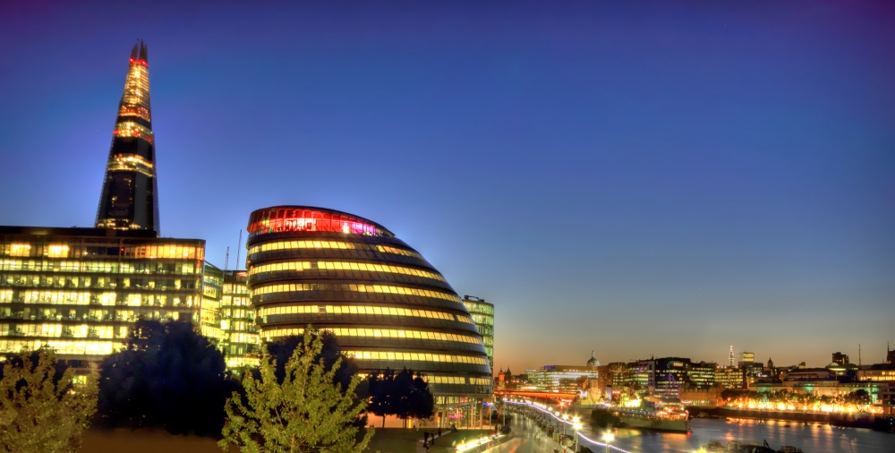 The Shard, City Hall and More London Riverside