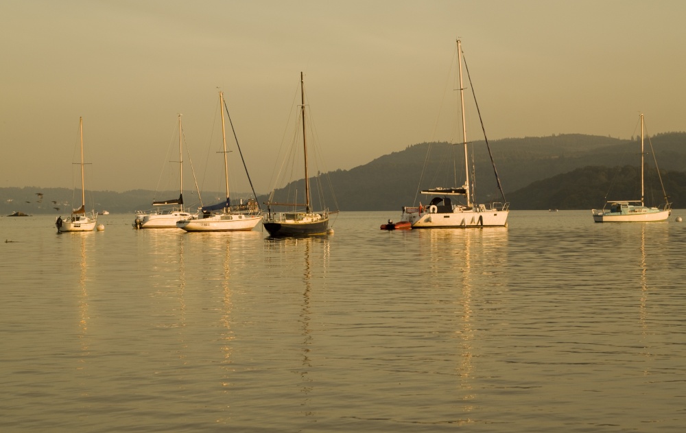 Evening glow on Windermere