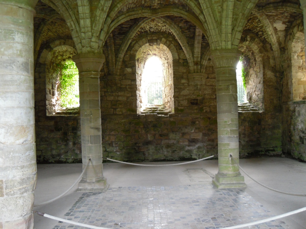 Buildwas Abbey ruins, the chapter-house