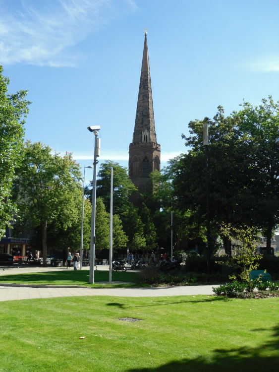 Coventry, the tower of former grey Friars' Abbey
