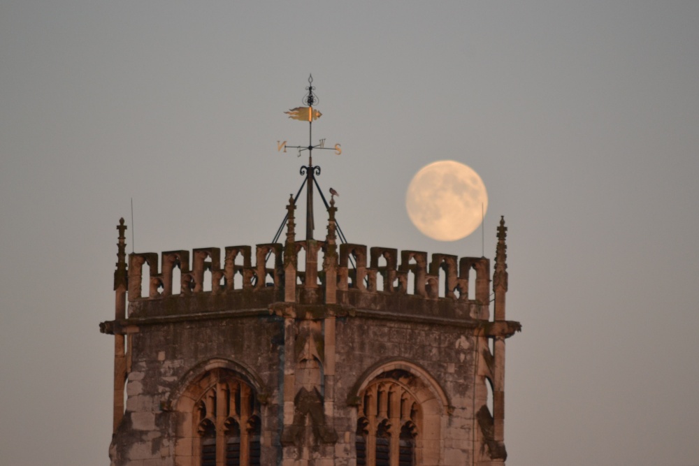 Full moon over St.Martins (York)