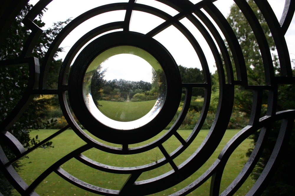 Decorative iron gate in Cambridge