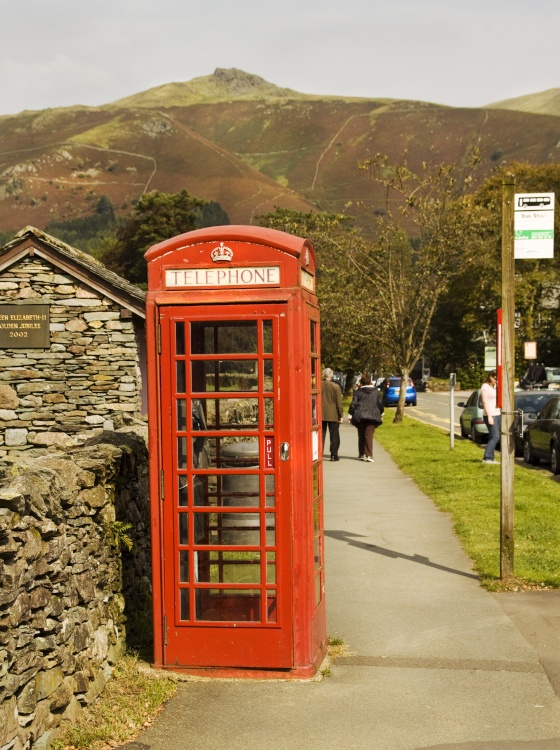 Grasmere village 9 phone box