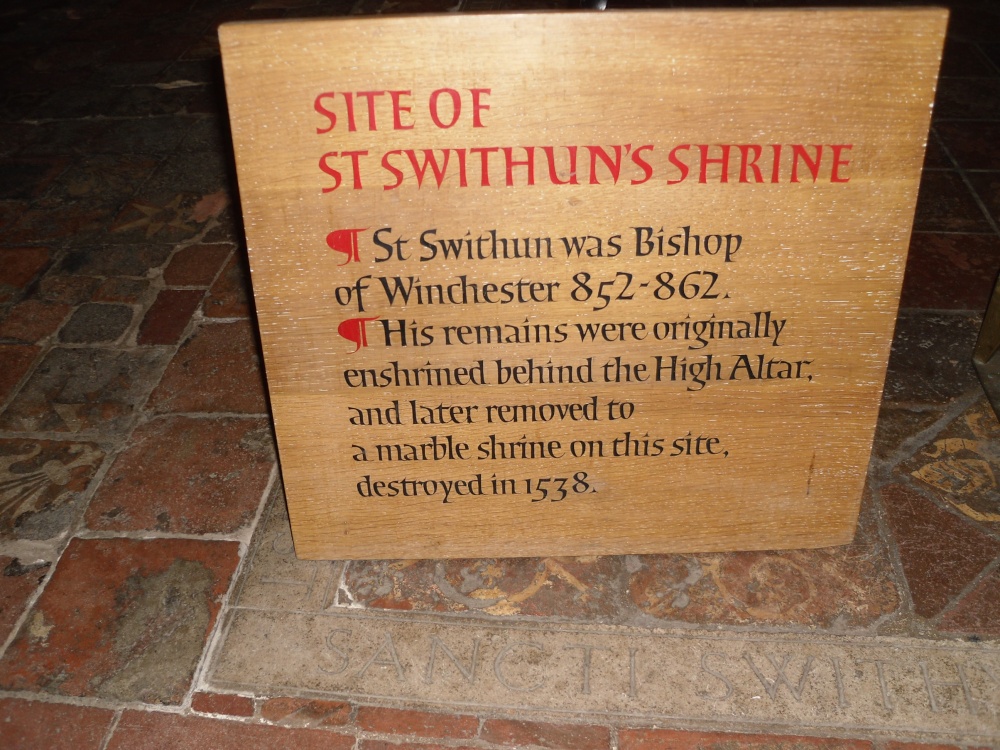 In the Winchester Cathedral