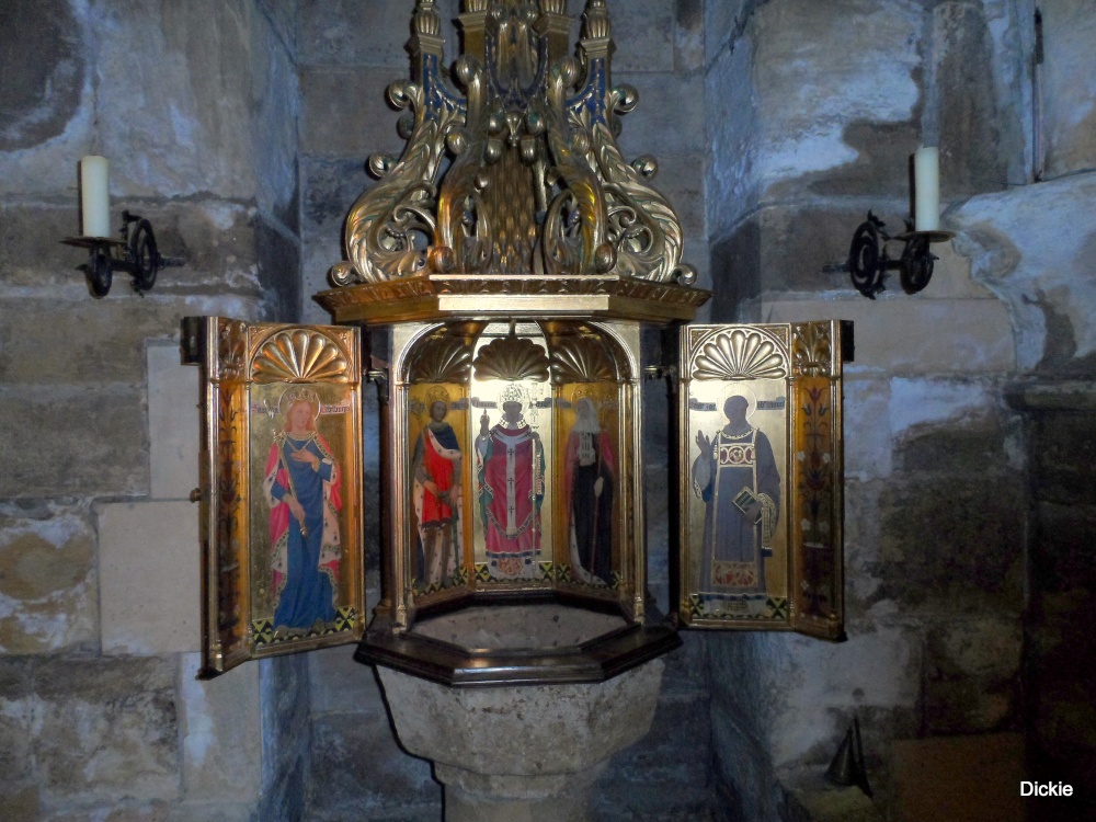 Font in the Crypt at York Minster