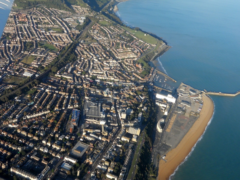 Folkestone from above.