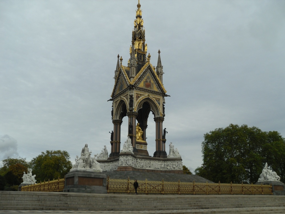 London, the Kensington park, monument to Albert