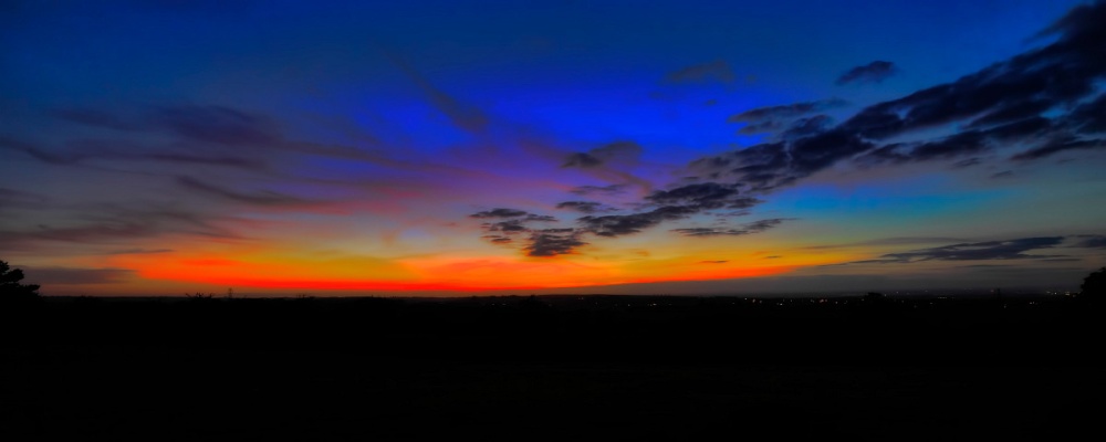 Sunset view from Breedon Hill