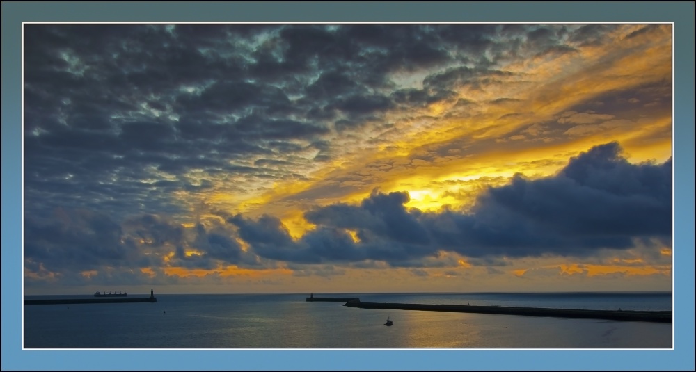sunrise in South Shields
