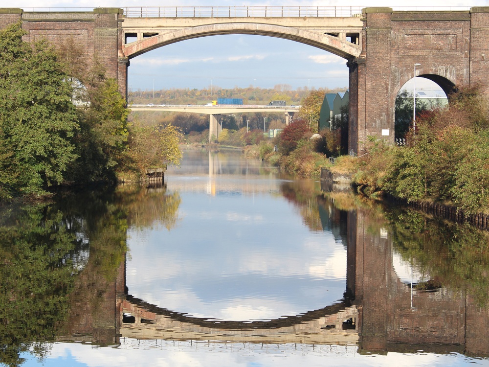 View from Frodsham Swingbridge