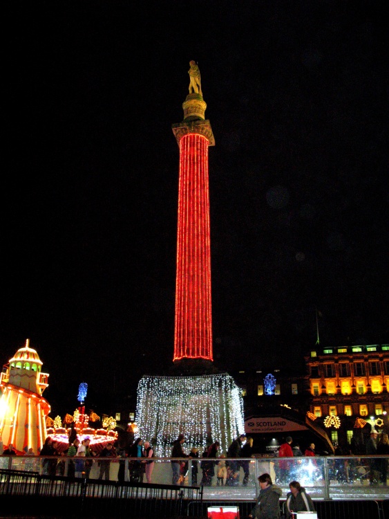 Christmas decorations George Square, Glasgow