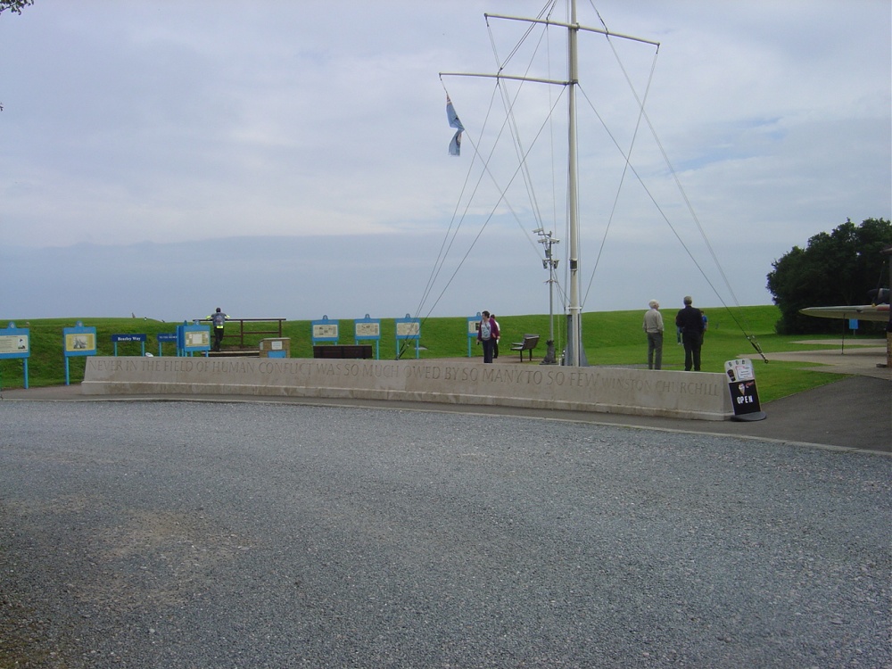 The Battle of Britain Memorial in Capel le Ferne