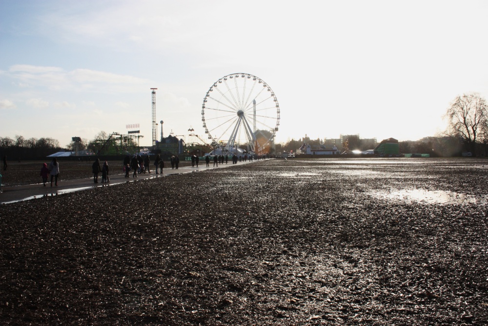 Londons Hyde Park is now a muddy FIELD