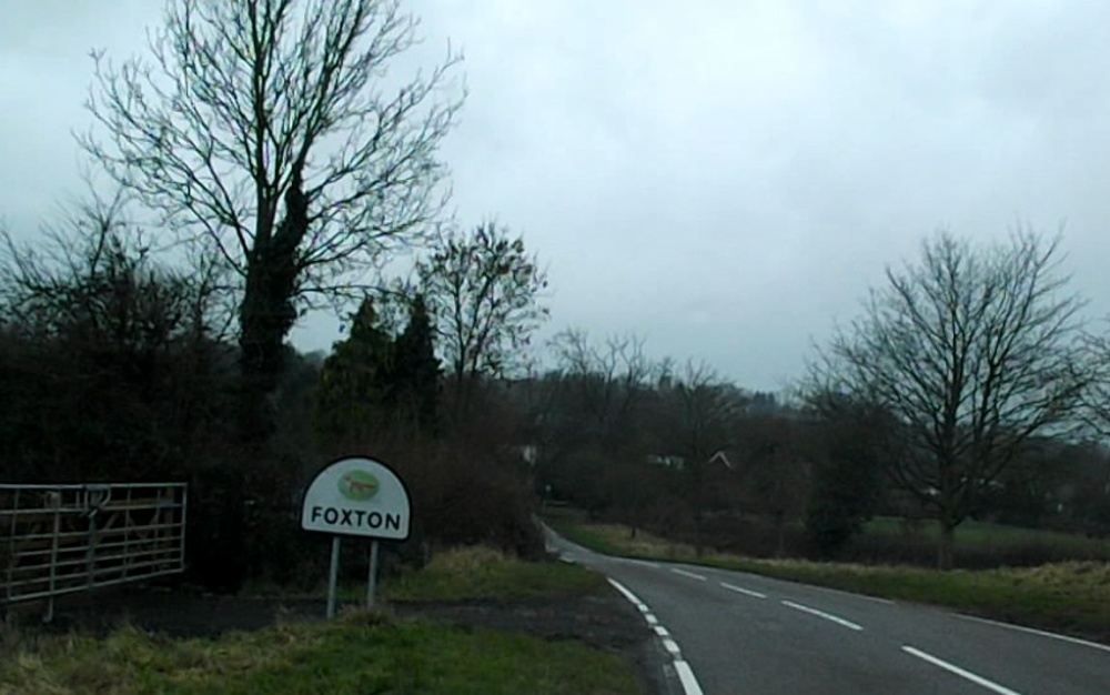 Photograph of Foxton Village sign