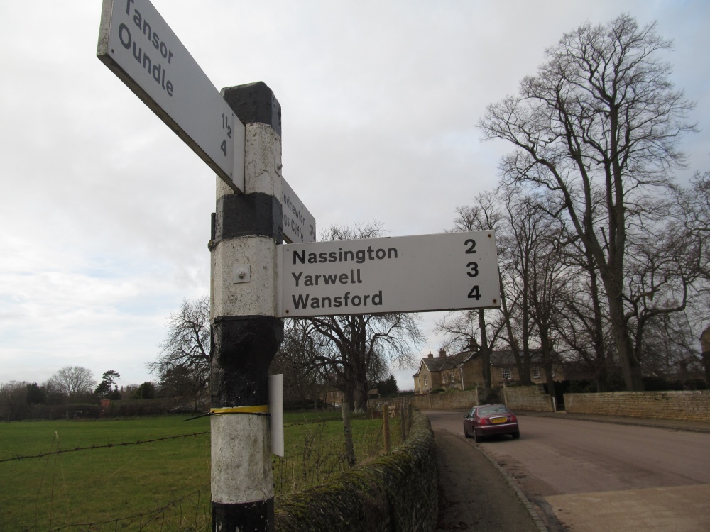 Fotheringhay signpost
