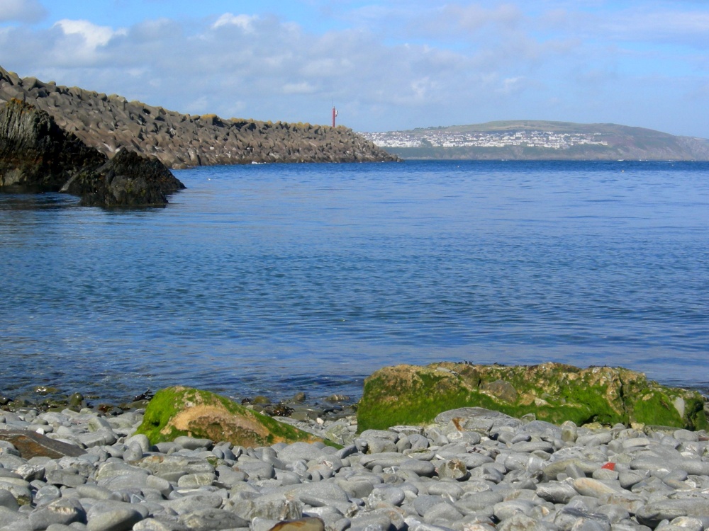 The small beach on the south side of Douglas  bay