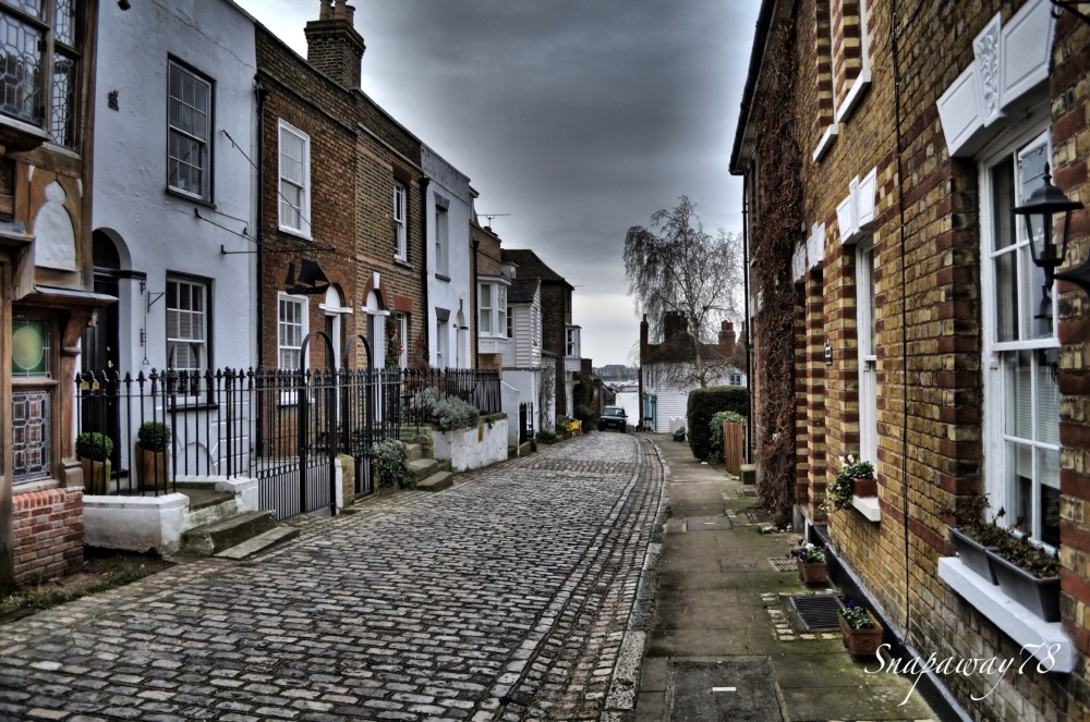 Upnor High Street in Rochester, Kent