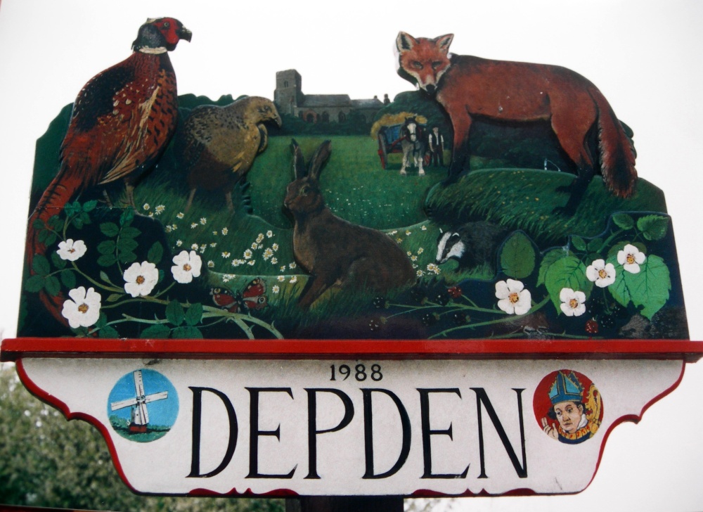 Photograph of Depden Village Sign