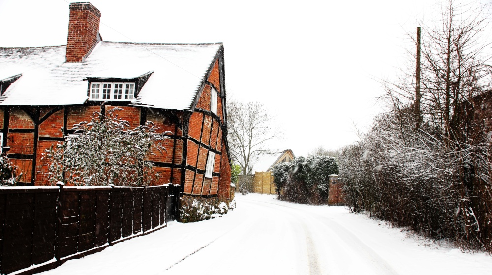 Atherstone snowy roads