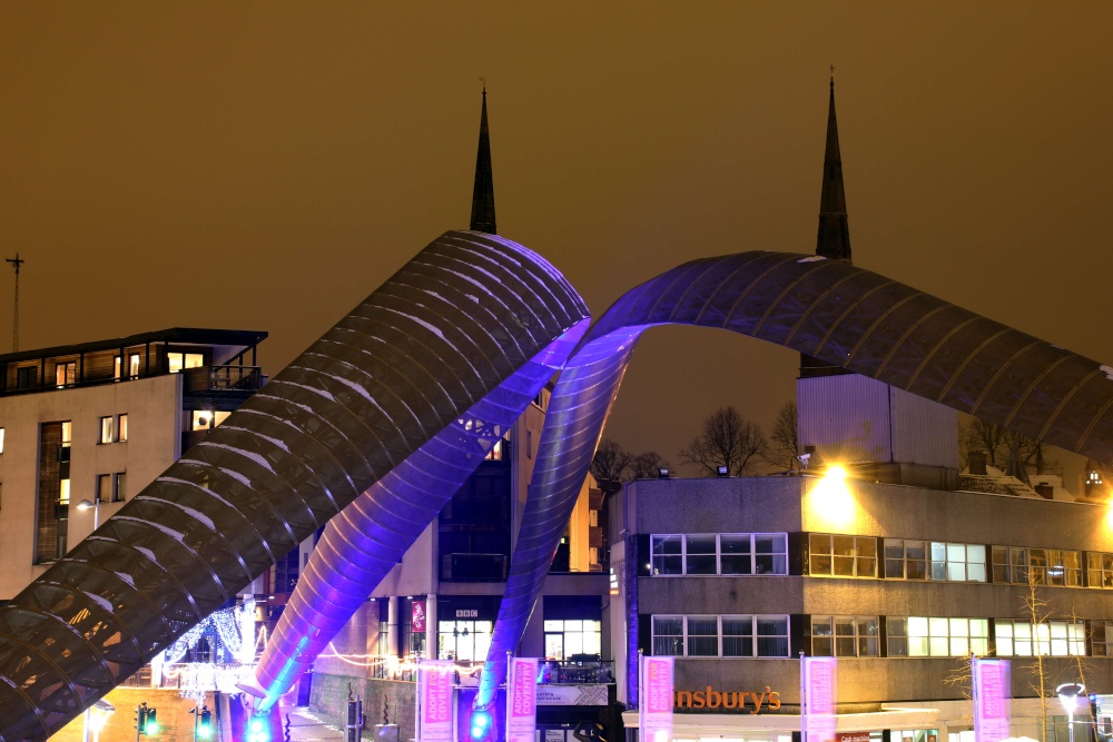 Coventry at night