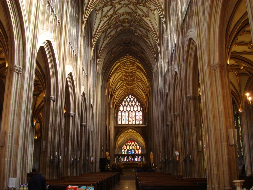 Photograph of St Mary Redcliffe nave