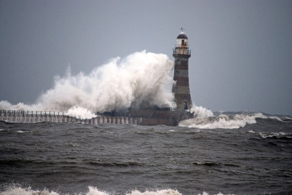 Photograph of North Sea Storms at Roker