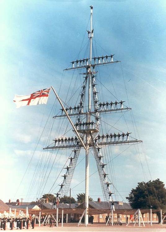 HMS Ganges mast.