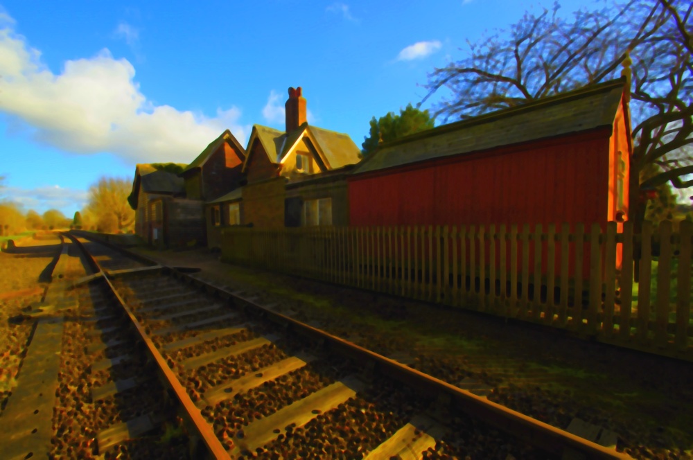 Swanbourne Station (Disused), on the old Varsity Line, Bucks