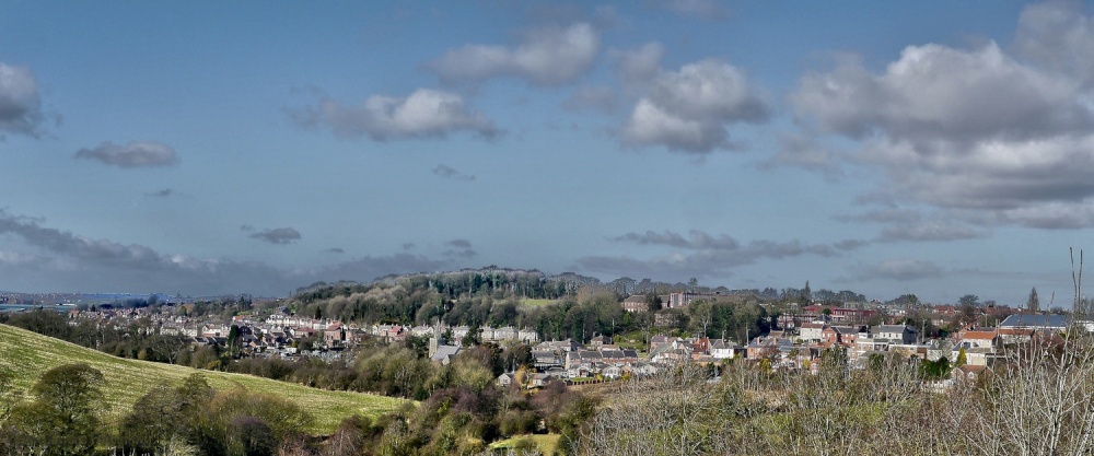 View of Maltby from War Memorial at top of Crags.