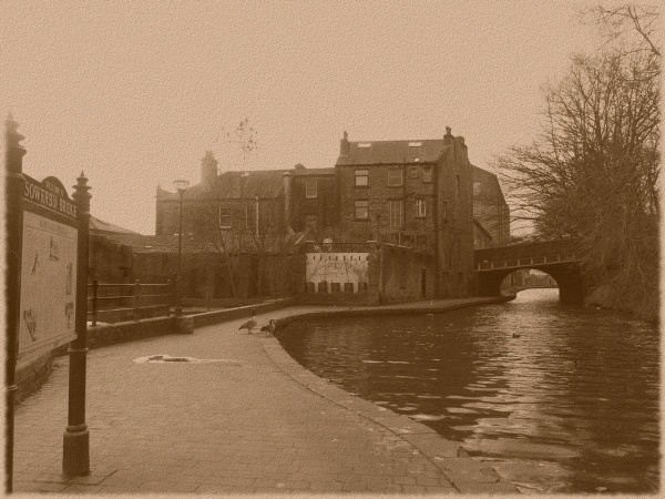 Photograph of Sowerby Bridge Canal Side