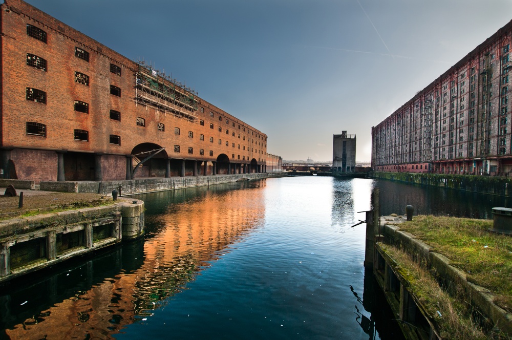 Photograph of Stanley Dock, Liverpool.