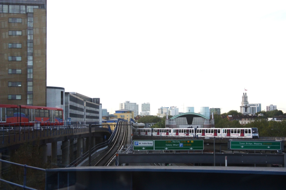 On the Dockland Light Railway, London