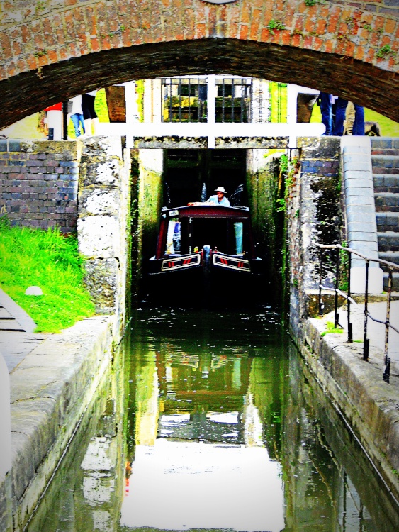 Boats at Foxton lock