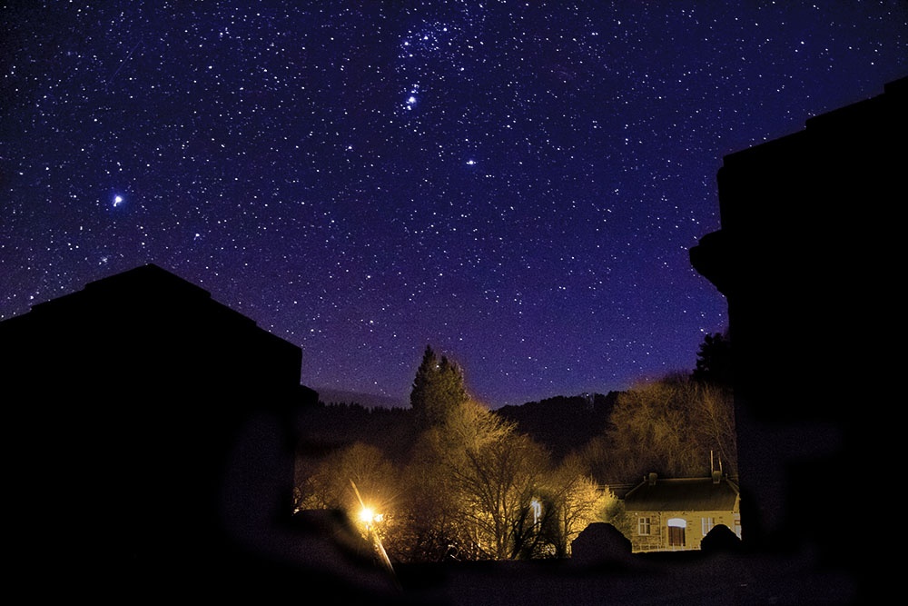 Orion from the Lake Vyrnwy dam photo by John Godley
