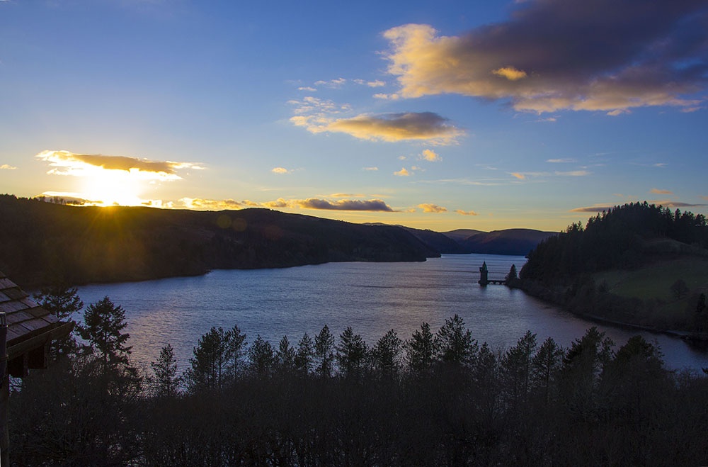Sunset over Lake Vyrnwy