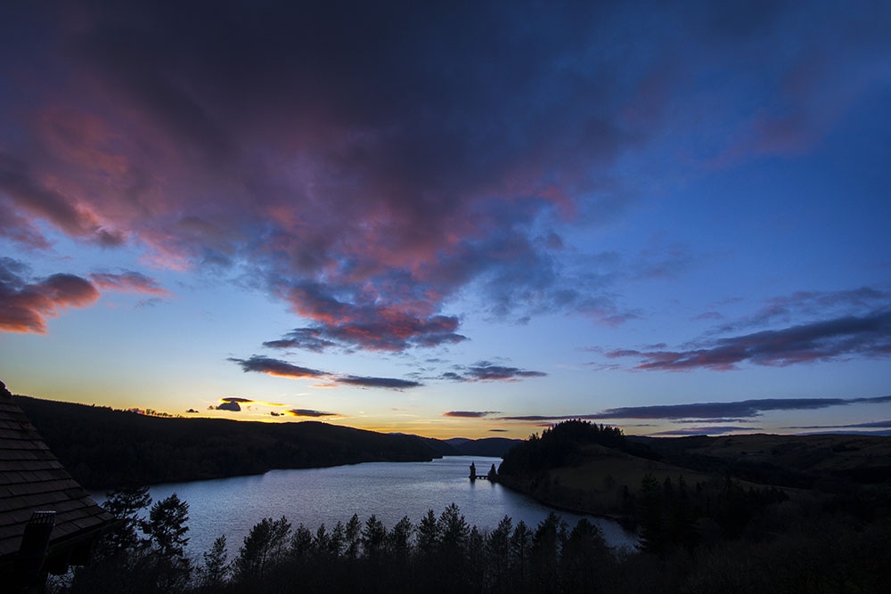 Sunset over Lake Vyrnwy 3