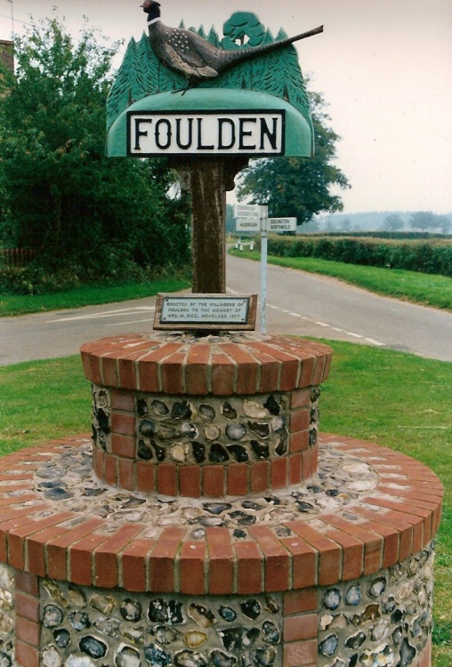 Foulden Village Sign