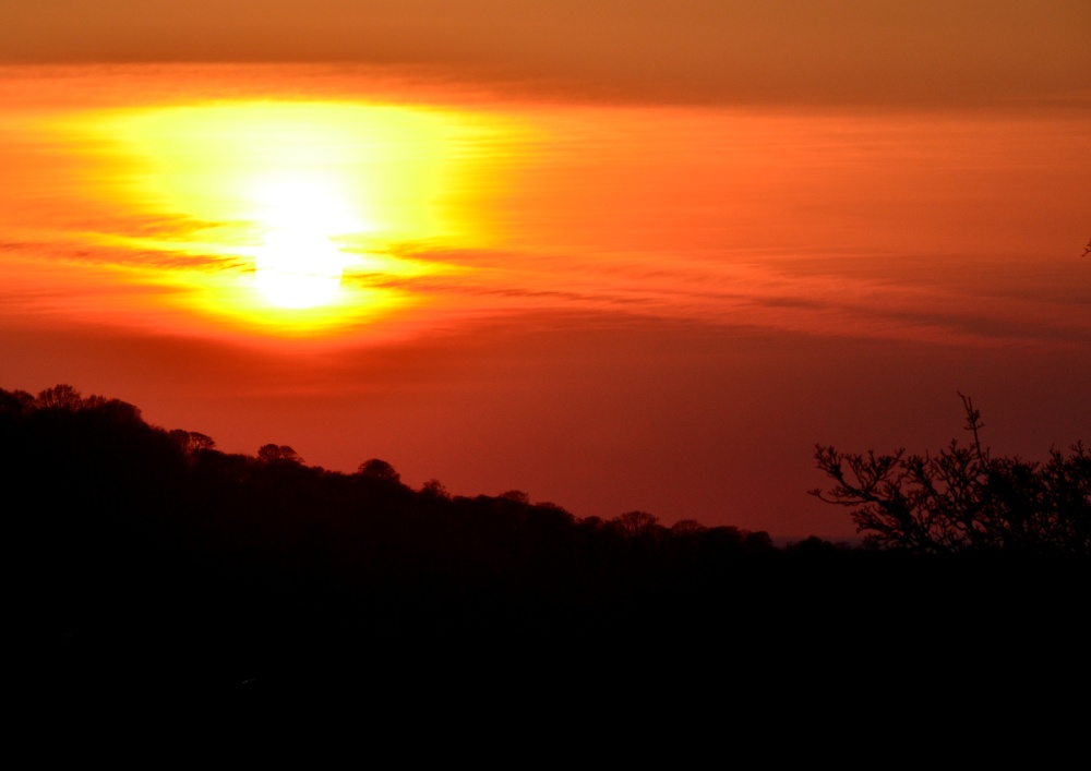 Sunset on Newnham Hill